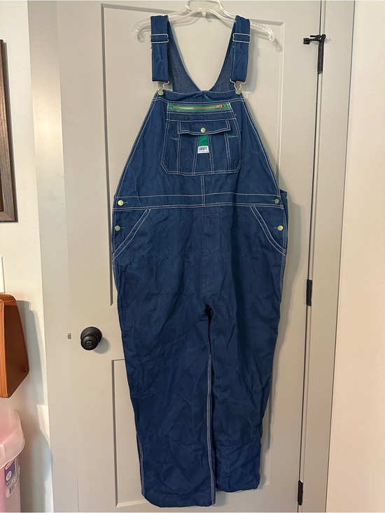 Other | Liberty Classic Dark Blue Denim Overalls With Contrast ...